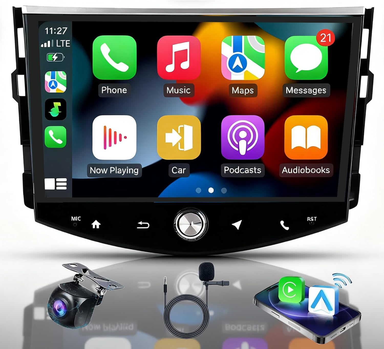 for Toyota RAV4 Radio (JBL-Version) 2007 2008 2009 2010 2011 2012 Android 14 Touch Screen 8 Core 4G +64G Wireless Carplay Android Auto Stereo Bluetooth WiFi GPS Backup Camera
