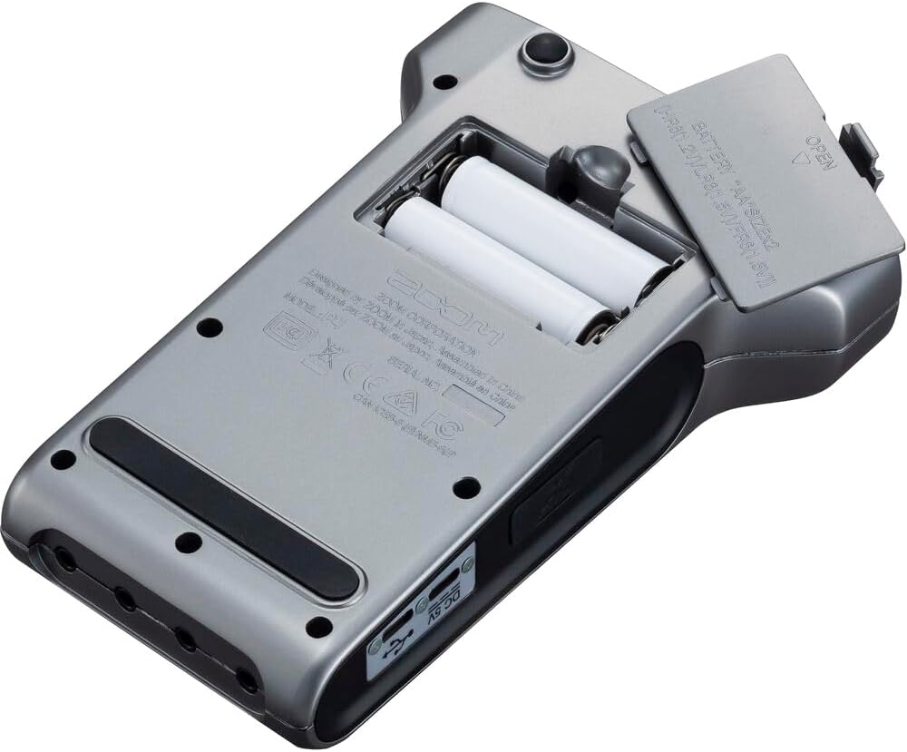 Zoom PodTrak P4 Portable Multitrack Podcast Recorder + 4X AA Batteries with Charger + 128GB Memory Card + XLR Female to Male Cable + Cleaning kit + ZDM-1 Podcast Mic Pack