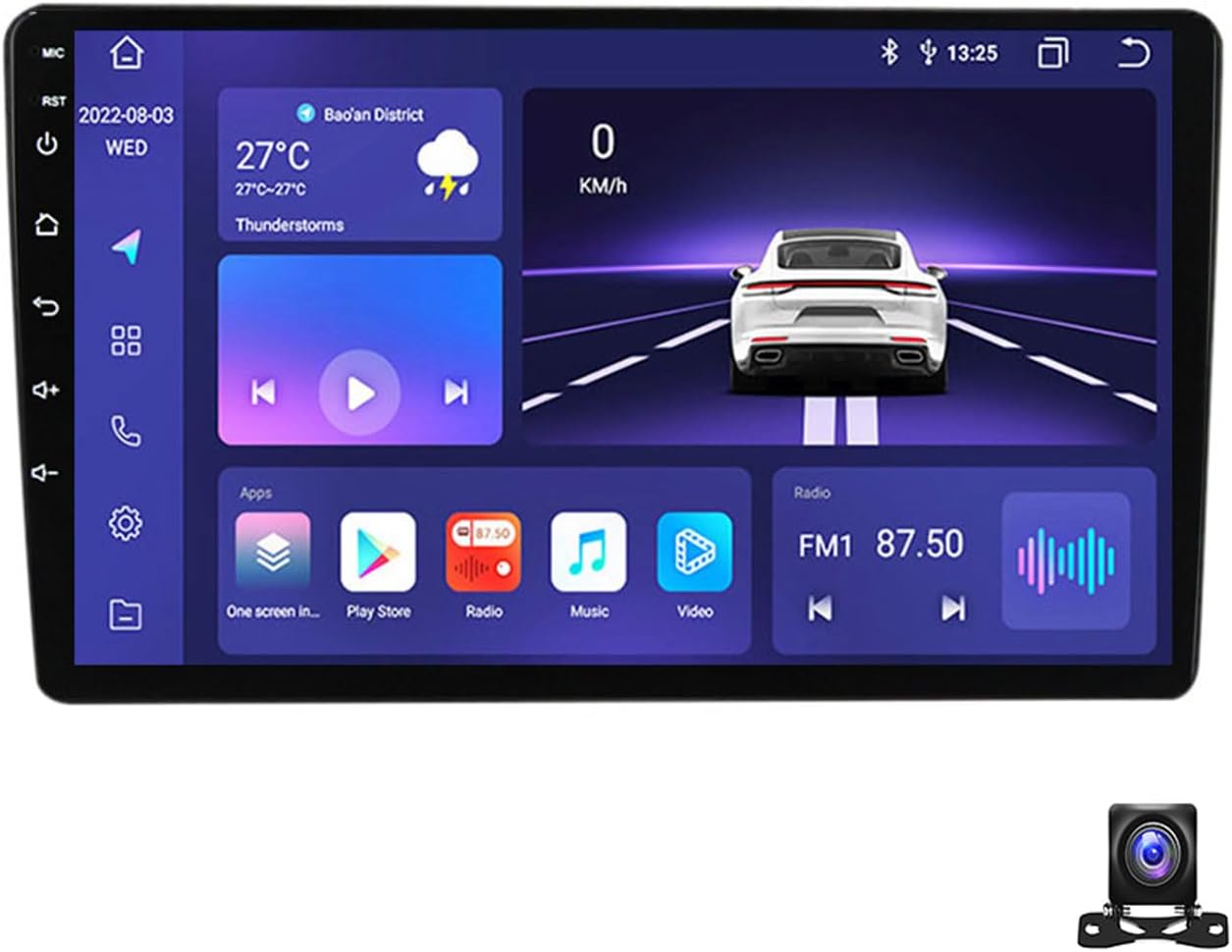9 Inch Android 13 Car Radio Compatible with Chery A3 2008~2010 Bluetooth Car Stereo Compatible with Carplay Android Auto, Navigation, Steering Wheel Controls, Backup Camera,M700S 8G+128G