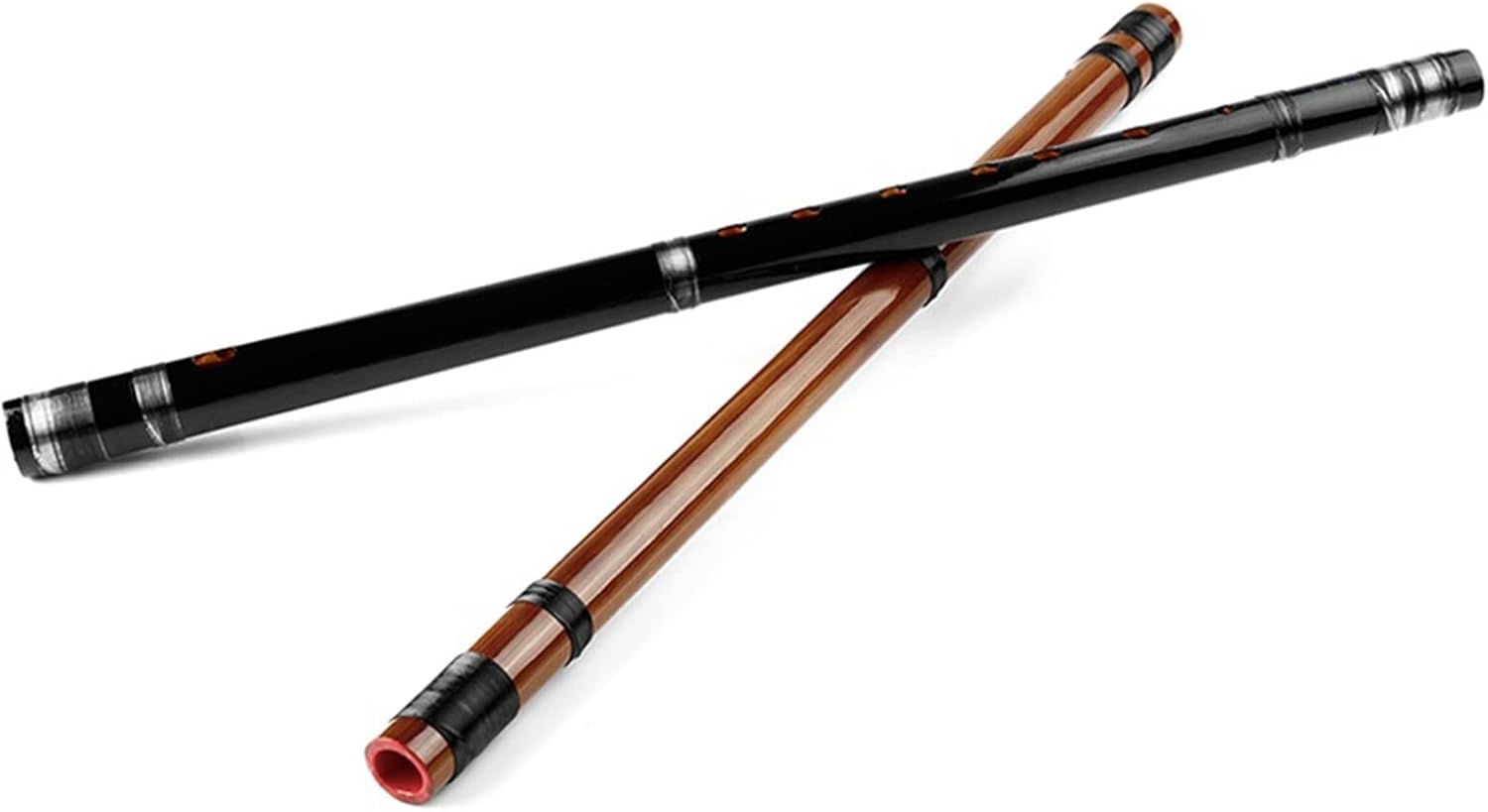 TSTS Chinese Bamboo Flute 7/8 Holes Japanese Bamboo Flute Musical Instruments Handmade Bamboo Woodwind Instrument Easy to Learn (Color : Bn, Size : 7 Hon)