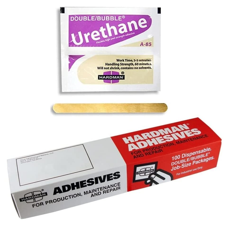 Urethane Purple Beige 3.5g Double Bubble Epoxy A-85 Packet Includes 100 Packs Hardman 04024 by Midwest Corvette