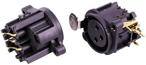 Davitu Electrical Equipments Supplies - 100pcs/lot 3 Pin XLR Female/Male Right Angle PCB Panel Mount 90 Degree 3 Poles XLR Jack Socket Chassis - (Color: 100 Male)