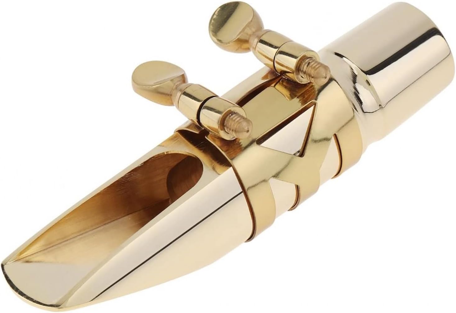 Sax Replacemen Set Professional Gold Plated Metal Alto Saxophone Mouthpiece 6 for Playing The Classical Music Saxophone Accessories