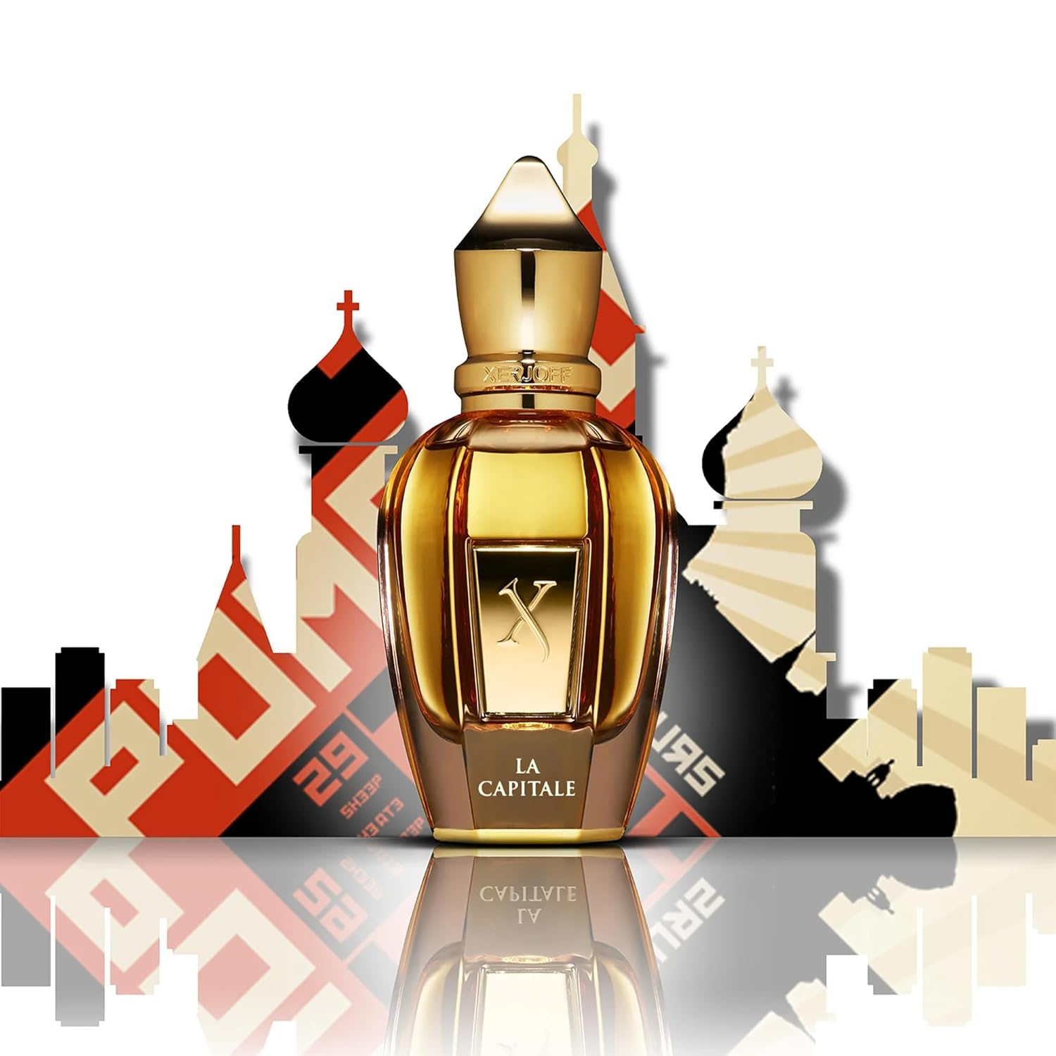 Xerjoff La Capitale Parfum, 50ml / 1.7 fl oz – Gourmand Amber Unisex Perfume (Strawberry, Leather, Vanilla)