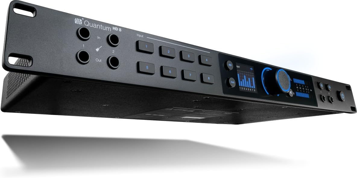 Audiosavings Bundle: (1) Presonus Quantum HD8 USB-C Audio Recording Interface Bundle with (1) AKG K701 Professional Premium Open-Back Studio Recording Reference Headphones (2 Items)