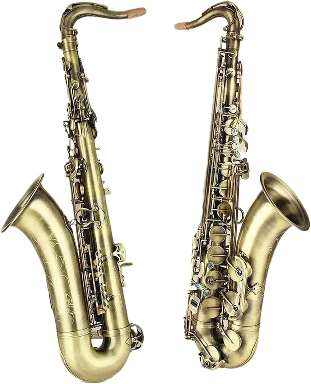 VBDEFRT Tenor Saxophone Copper B Flat Sax Woodwind Instrument With Case Accessories