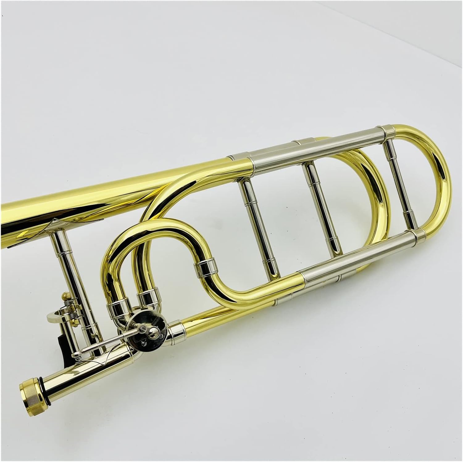 TSTS Trombone Bb/f Brass Plated Instrument with Case Accessories Beginner Trombone