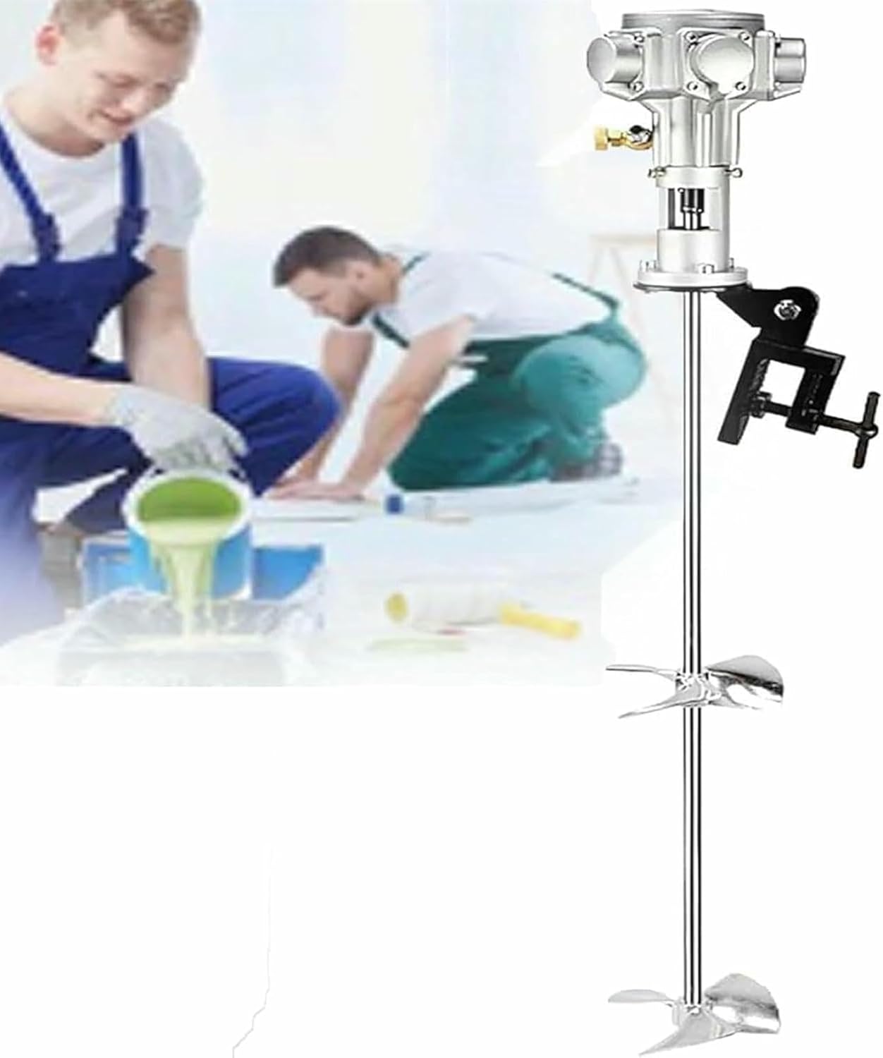 50 Gallon Pneumatic Agitator Clamp Mount Tank Barrel Drum Mixer, IBC Tote Mixer Agitator, Paint Agitator, Paint Mixing Machine-