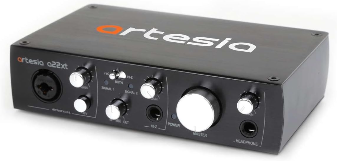 Artesia BE-REC Recording Bundle w/ A22XT 2.0 USB Audio Interface + AMC 10 Condenser Microphone with Pop Filter and XLR Cable