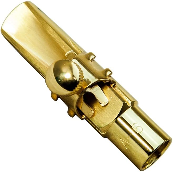 Paititi Professional Gold Plated Soprano Saxophone Metal Mouthpiece #6