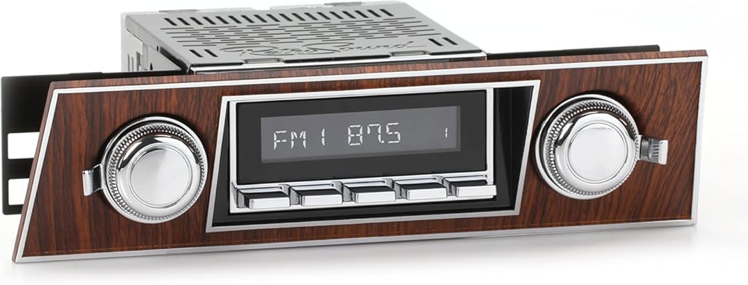 RetroSound RetroRadio AM FM Stereo 03-73 Chrome Compatible with 1967-68 Chevrolet Camaro
