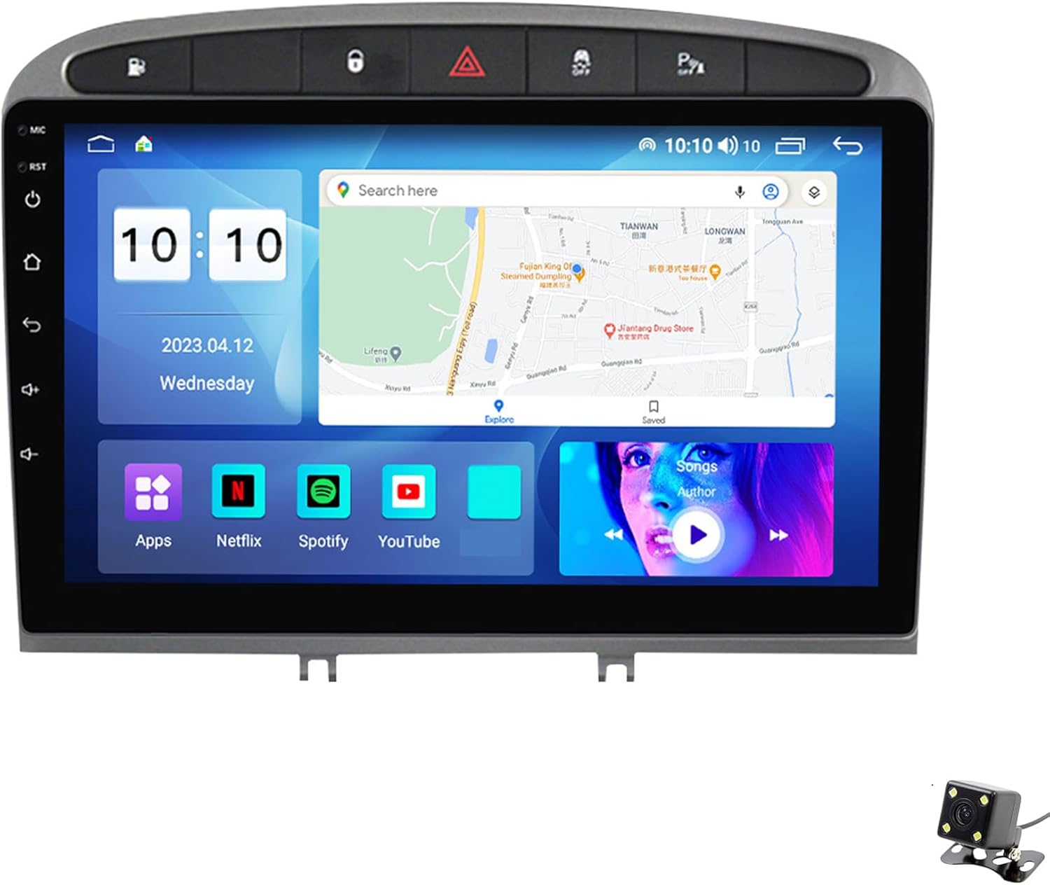 ADMLZQQ Double Din Car Stereo Multimedia with Bluetooth and 9