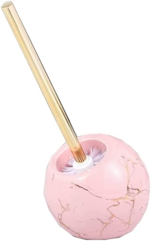 Toilet Brushes Toilet Brush and Holder Ceramic Dome Toilet Brush and Holder Set Floor Standing Decorative Toilet Bowl Brush with Long Handle for Bathroom Toilet Brush Holder Toilet Brush with Holder