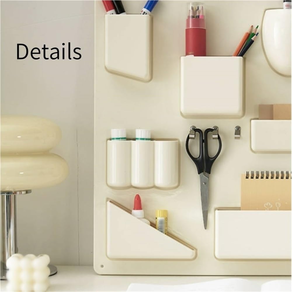 Wall Hanging Storage Shelf, Plastic Wall Mount Organizer, Cute Small Item Wall Storage for Bedrooms, Living Rooms, Offices, Dormitory(Bronze)