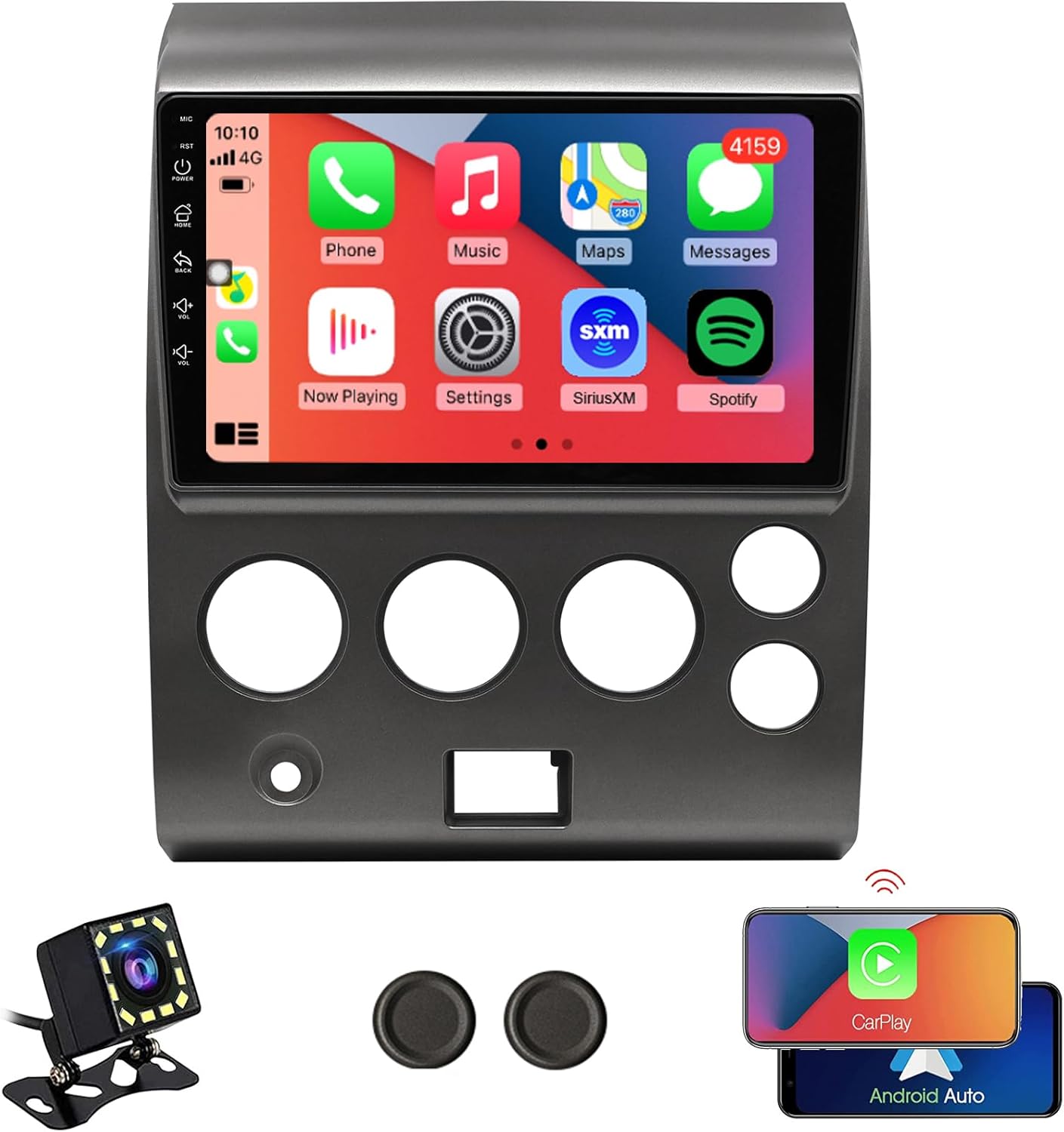 QLED Screen 8-Core CPU Radio Upgrade for Nissan Titan 2004 2005 2006 2007,CarPlay Android Auto Ready,Steering Wheel Control,Free Back Camera