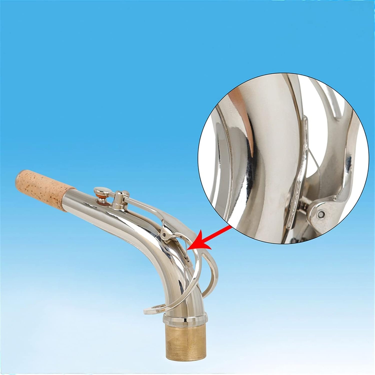 Saxophone Parts Saxophone Neck Alto Sax Bend Neck Brass Replacement Accessories Woodwind Instrument Parts Accessories