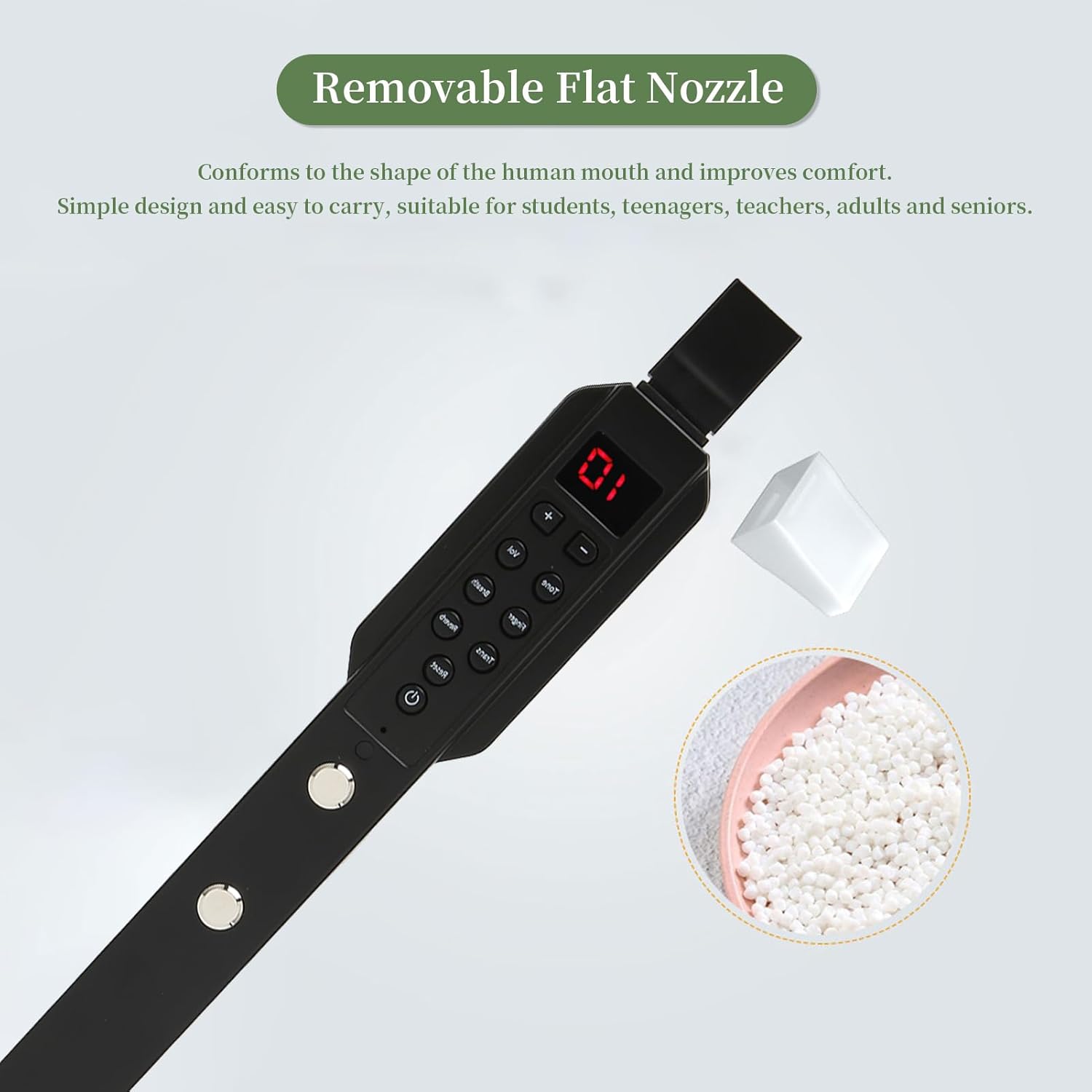 Mini Saxophone, Digital Wind Instrument, Rechargeable Wind Instrument, Mini Electronic Wind Instrument Set, Built in 2W HiFi Speaker, with 12 Accompaniments, for Student,