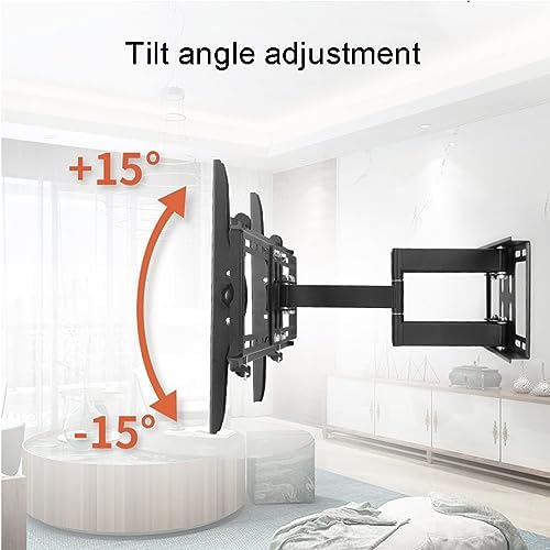 TV Wall BracketTV Wall Mount - Swivel and Tilt Full Motion TV Mount - for 42-75 Inch TVs, TV Monitor Wall Mount Bracket, Holds Up to 90kg/198lbs, Max 600x400mm
