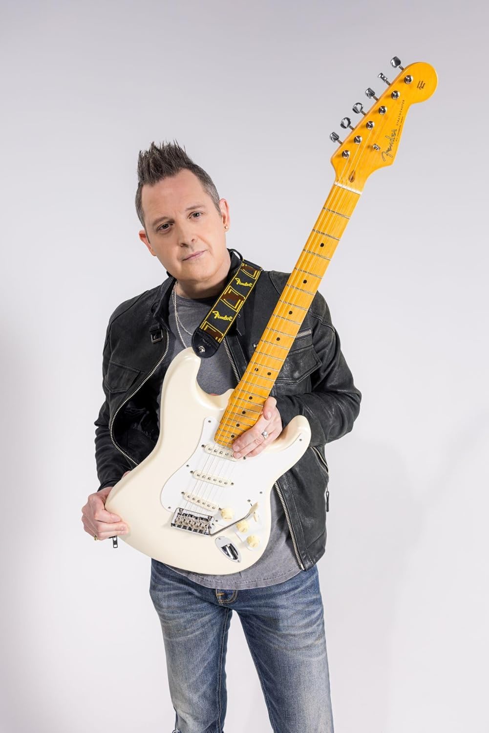 Fender Lincoln Brewster Stratocaster Electric Guitar - Olympic Pearl with Maple Fingerboard