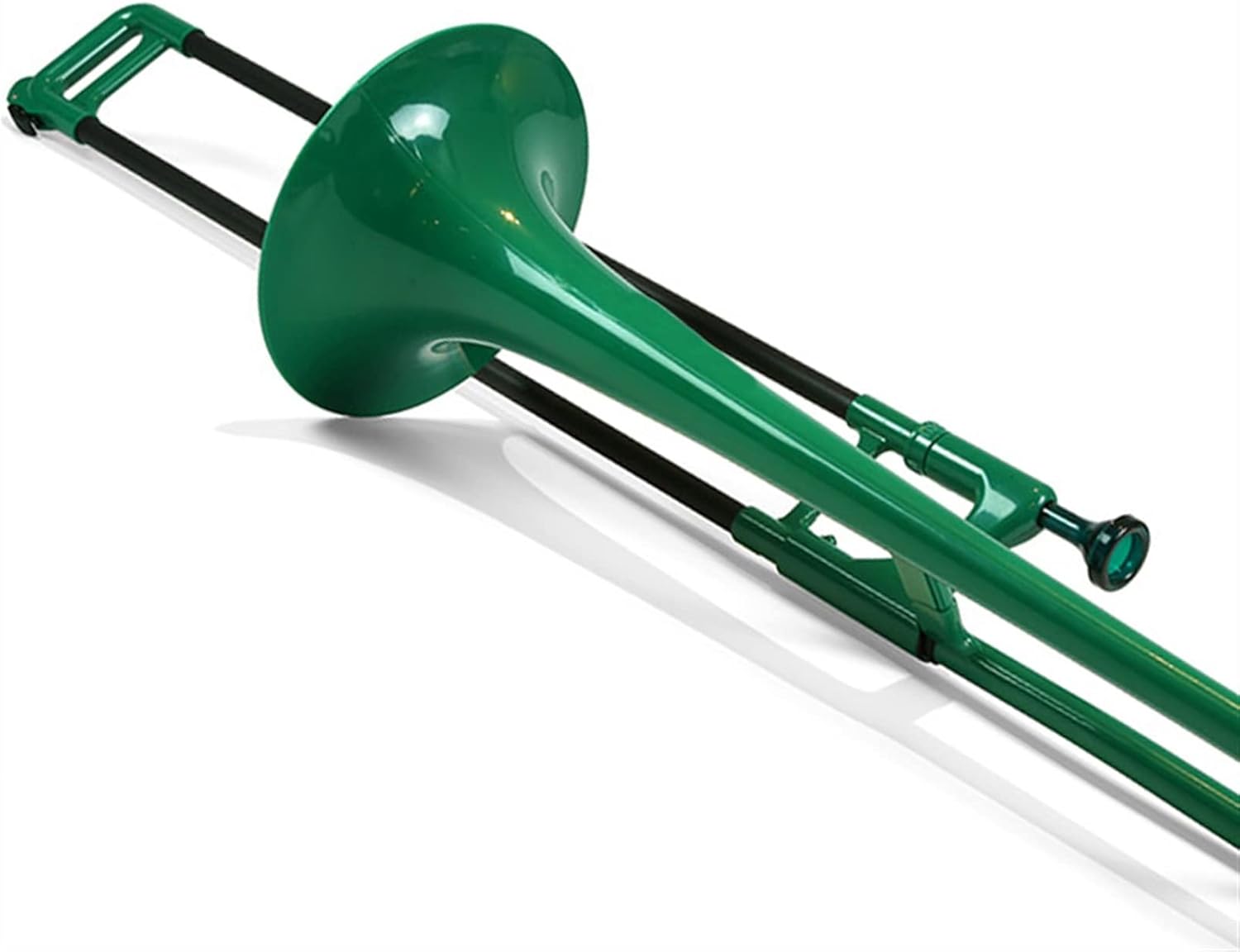 FLFL Student Trombone Plastic Trombone Brass Instrument in B Flat is Suitable for Beginners to Test and Perform (Color : Green)