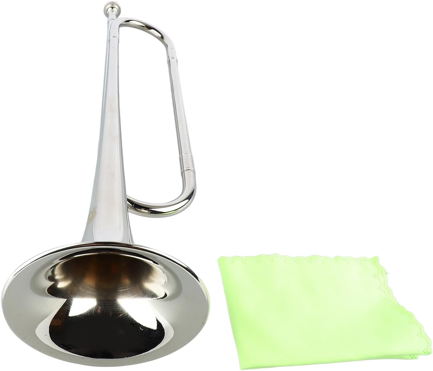 Pilipane B Flat Bugle Brass Retro Standard Trumpet Musical Instrument for School Band Cavalry Orchestra Brass Material Easy to Play Versatile for Beginners Professionals