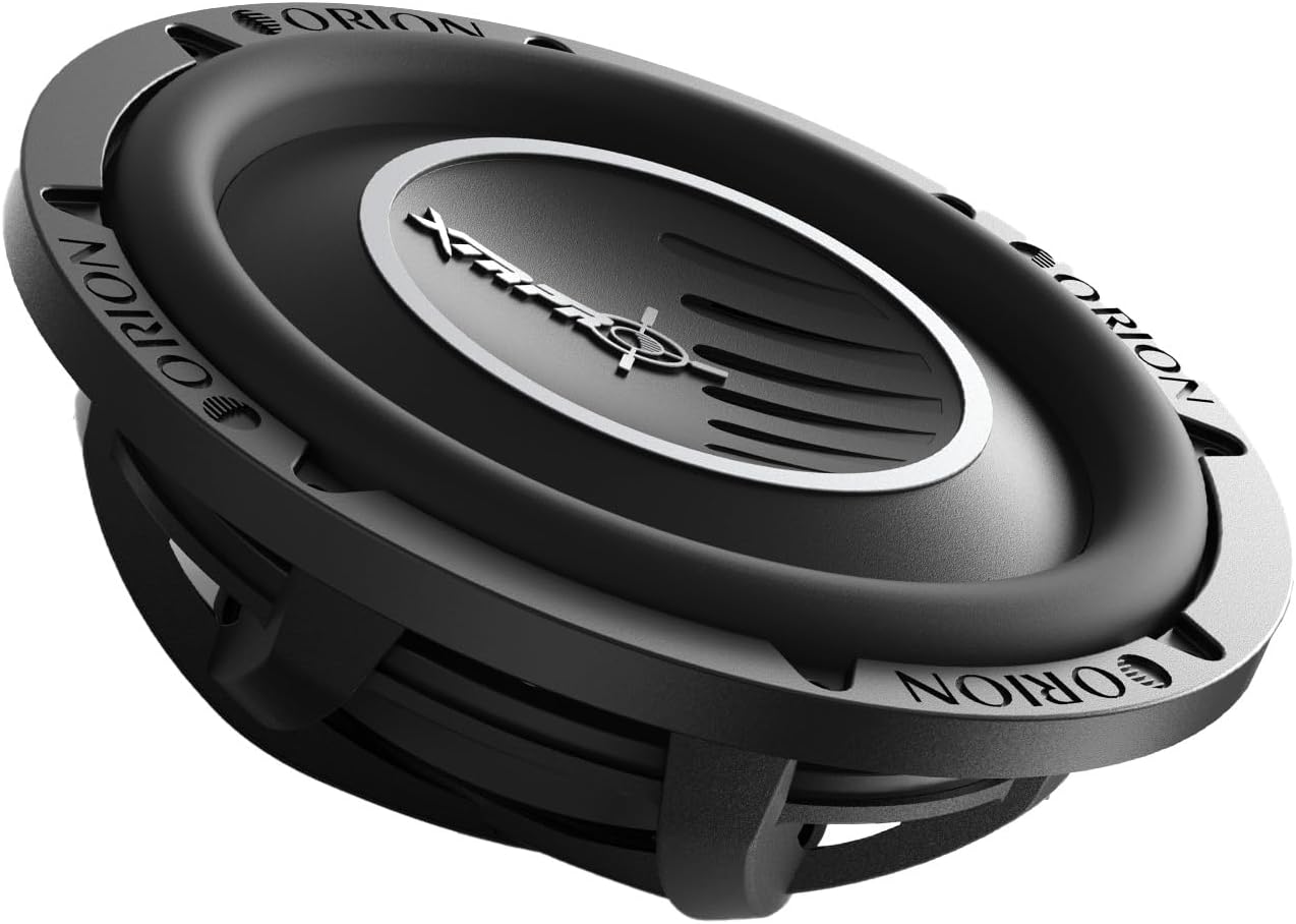 ORION XTRPRO-SW10D2 Shallow Mount 10” Car Subwoofer, 2400W Max Power, 600W RMS, Dual 2 Ohm, UV Coated Cone, NBR Surround – Compact Slim Sub Woofer for Clean Bass in Tight Car Audio Installs