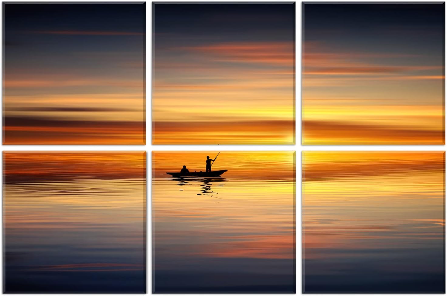 JBER Art Acoustic Panels, 72×48 Inches Acoustical Wall Panels, Sound Absorbing Wall Art, Decorative Acoustic Panels, Soundproof Wall Panels for Recording Studio, Home & Living Room(Sail Shadow)