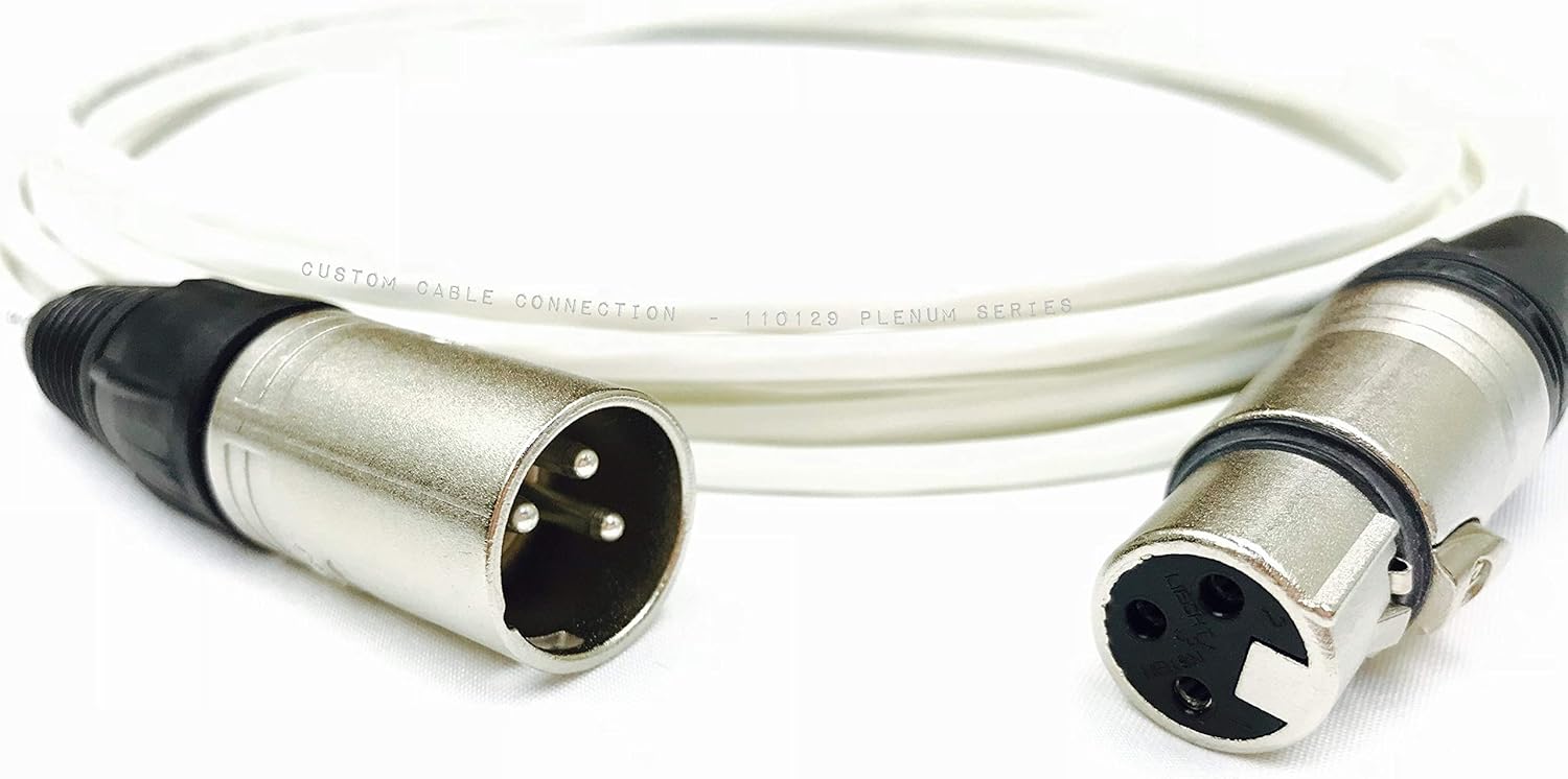 250 Foot Plenum XLR Male to Female Plenum Balanced Pro Audio Cable