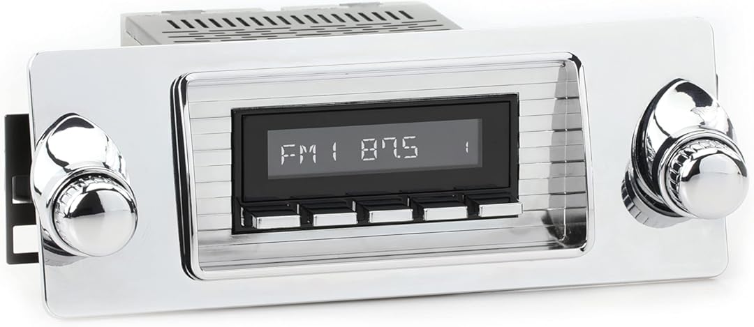 RetroRadio Compatible with 1947-53 Chevrolet Truck Features Include Bluetooth, AUX, AM/FM LABC-M1-101-253-06-76C