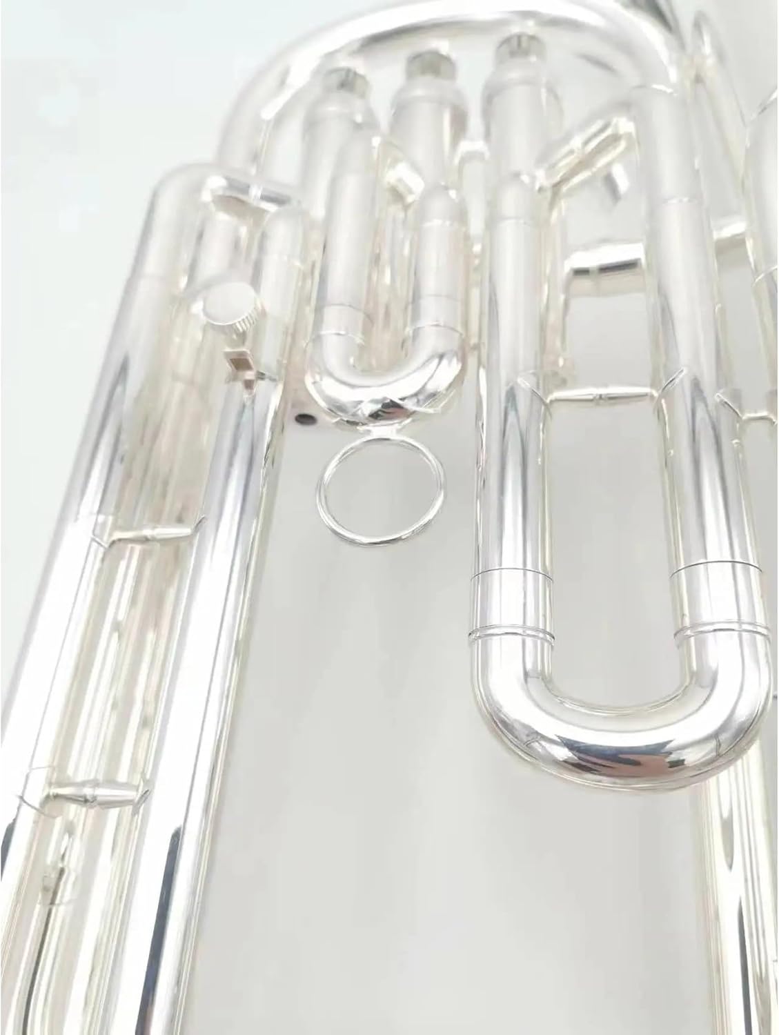 Beginner euphonium Brass Silver Plated Baritono B-flat Tenor Professional-grade Tone Three-key Euphonium Instrument Trumpet Horn