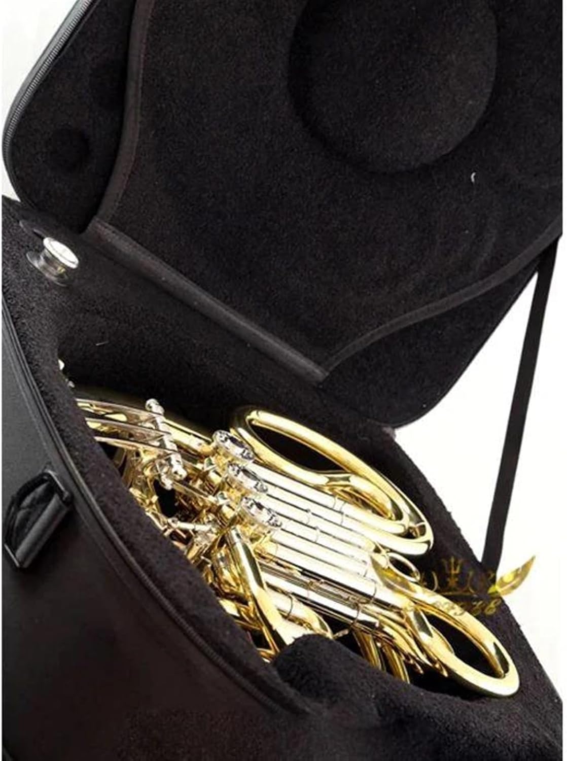 Brass French Horn Musical Brasswind Instrument French Horn Gold Lacquer F Key Bb 4 Key Double French Horn