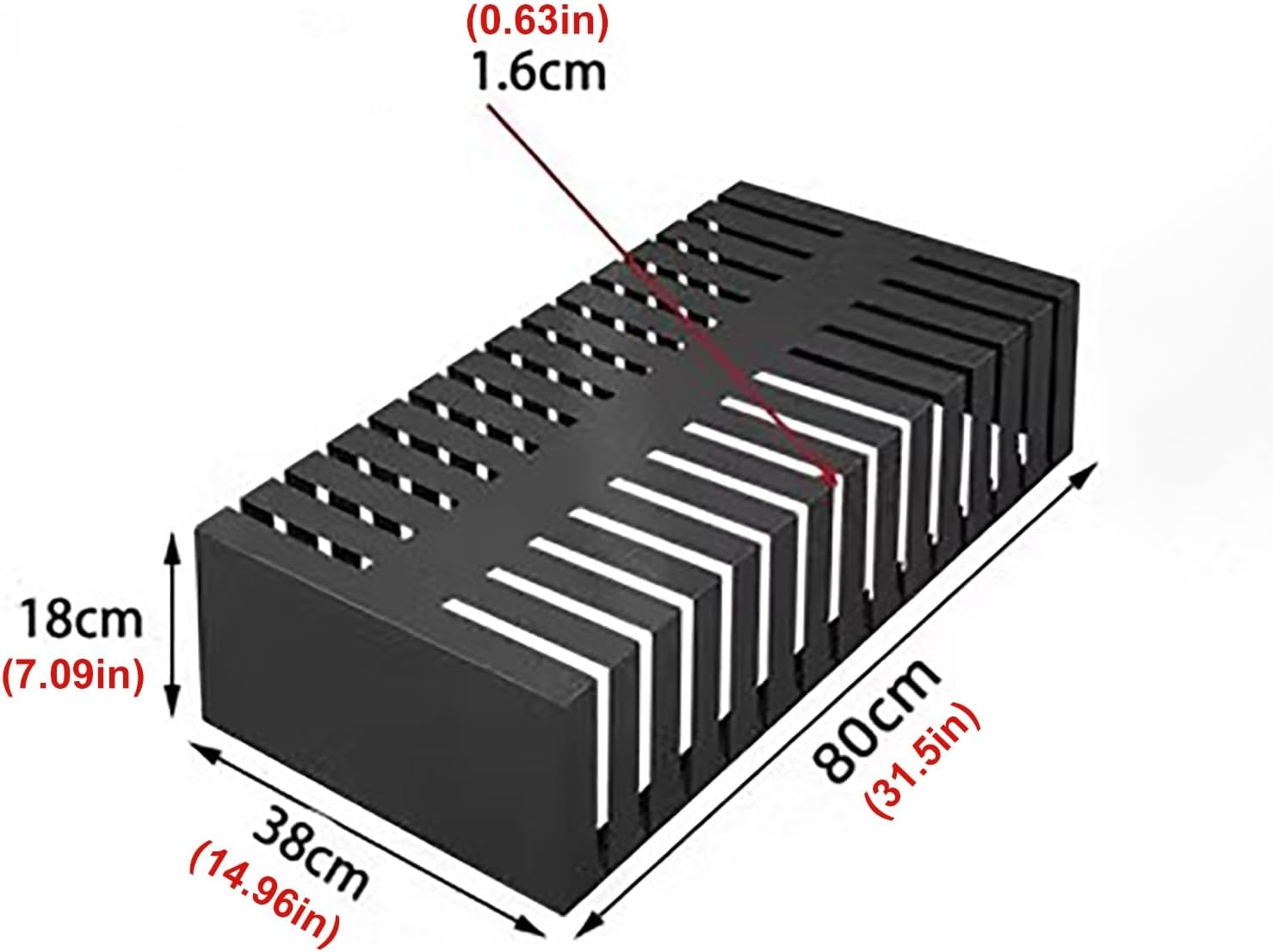 Commercial Floor Tile Display Stand, Rectangle Retail Stores Sample Display Shelf, Storage Rack for Floor Tile/Wood Door/Marble (Color : Black, Size : Card Slot 1.6cm)