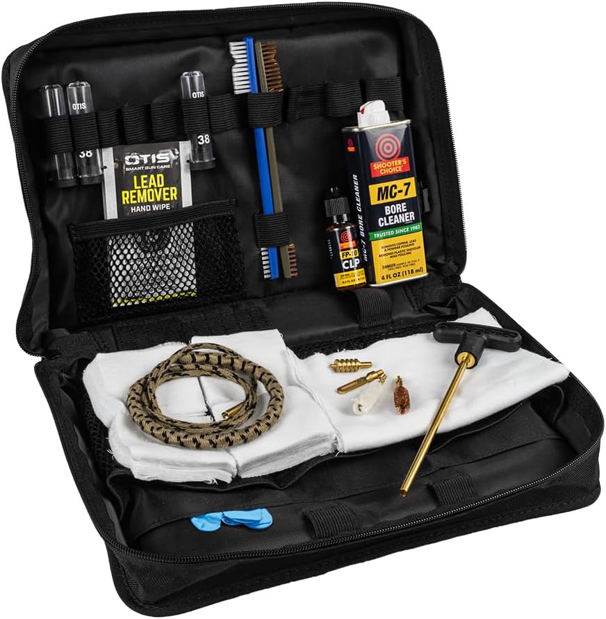 Otis 9mm Handgun Cleaning Kit, Security Services/Tactical, Essential Tools, Durable Portable Case, Firearm Maintenance (LFG-101-9MM)