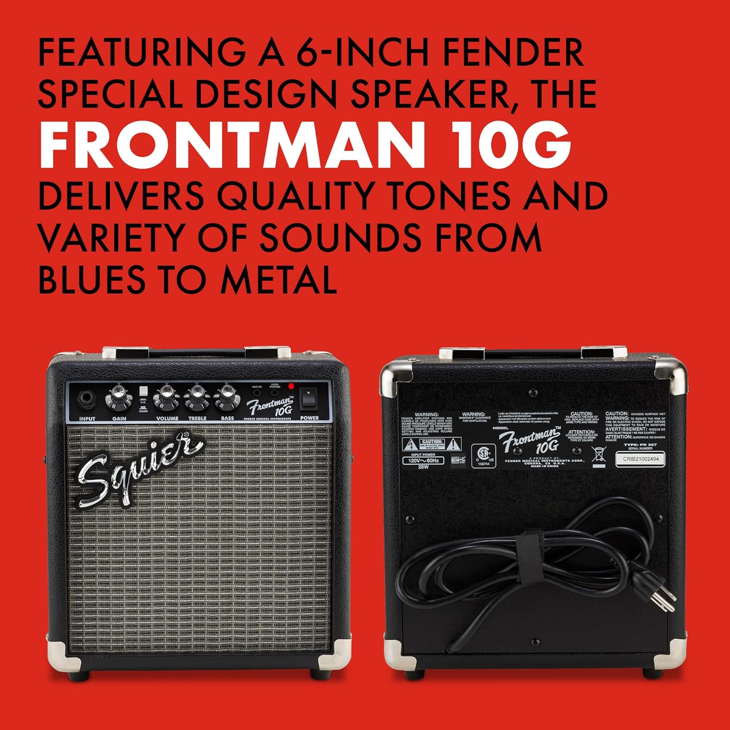 Squier Sonic Series Stratocaster Pack - 2-color Sunburst