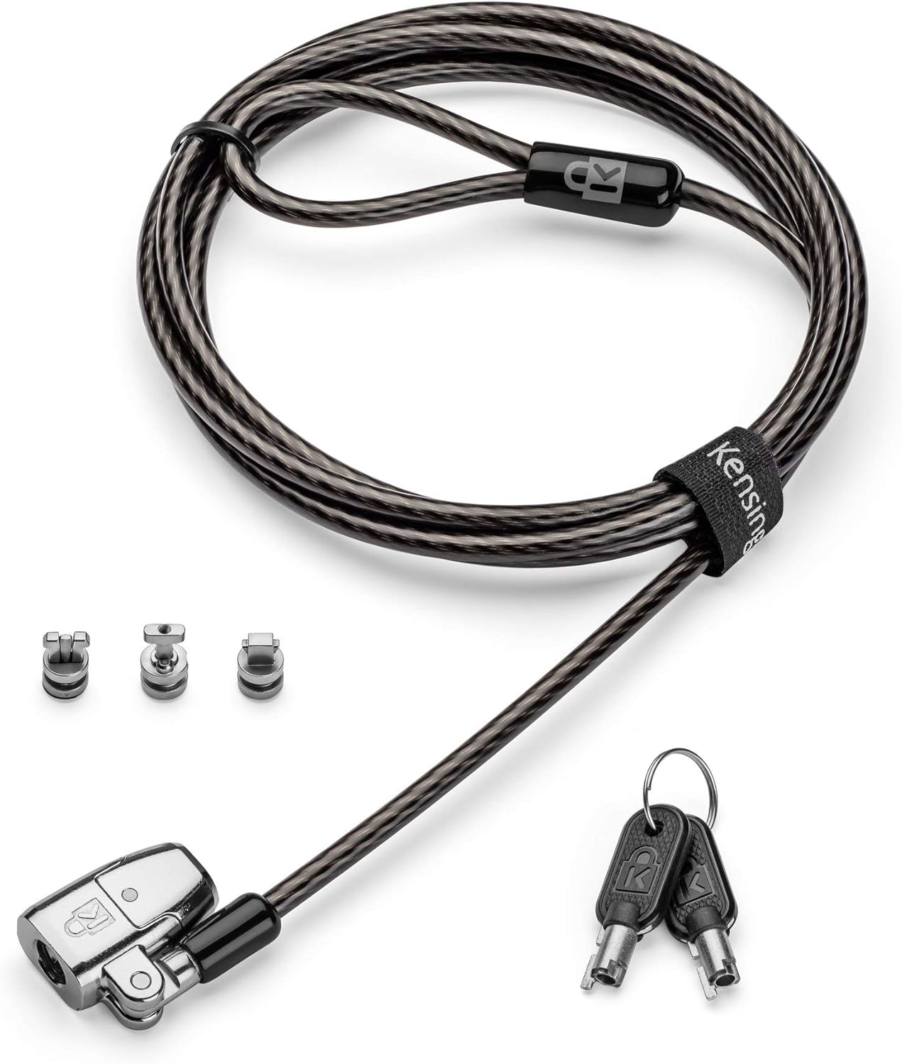 Kensington ClickSafe 2.0 3-in-1 Keyed Laptop Lock (T-Bar, Nano & Wedge Anchors)