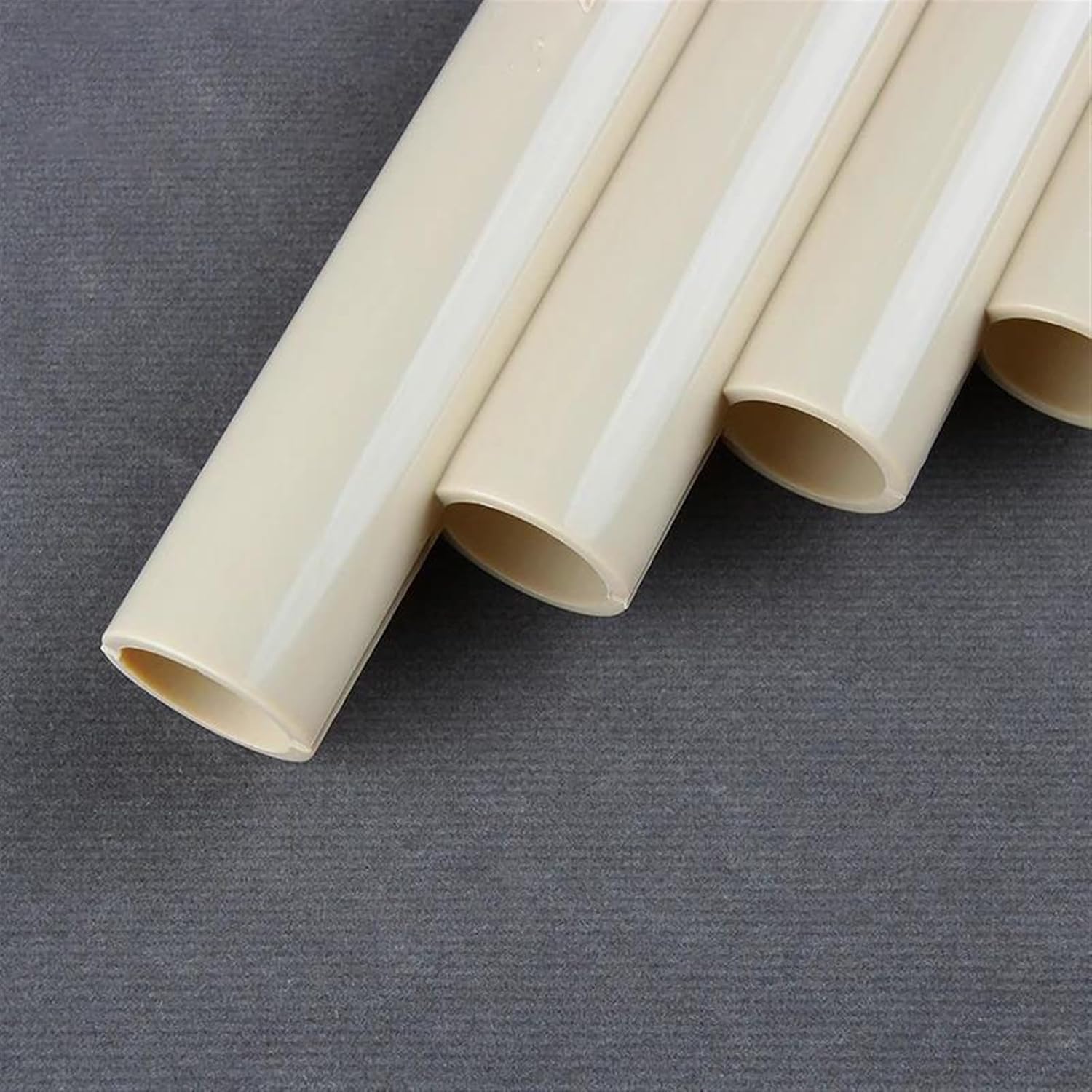 Beige 16 Pipes Pan Flute G Key Plastic Traditional Woodwind Musical Instrument For Beginner