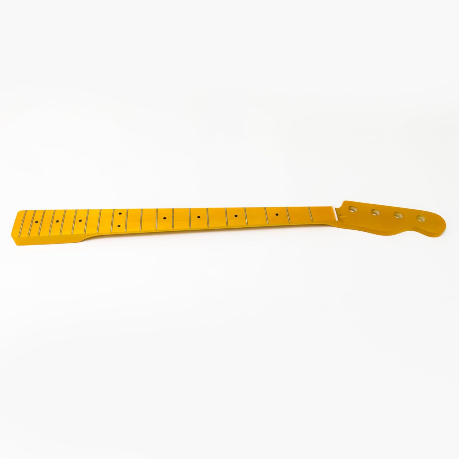 20 Frets Canadian Maple Bass Guitar Neck for Fender 4-String Bass, 38mm Nut | Adjustable Truss Rod, Gloss Finish