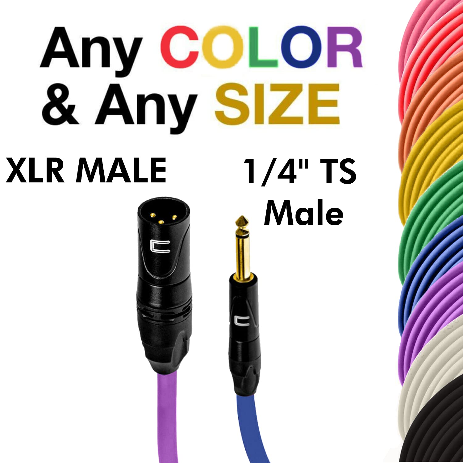 Unbalanced XLR Cable Male - 1/4