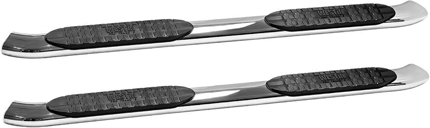 Westin 21-53250 PRO TRAXX 5 Oval Nerf Bars fits 2007-2021 Tundra CrewMax Polished Pair
