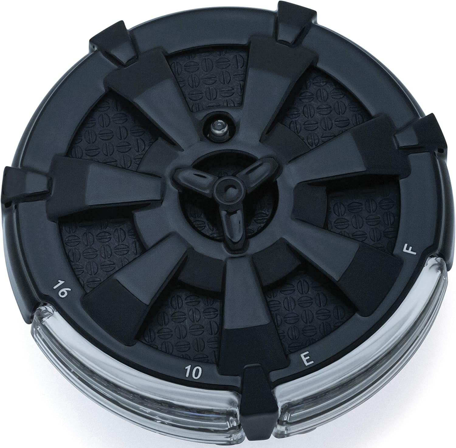 Kuryakyn 7383 Motorcycle Lighting Accent Accessory: Alley Cat LED Fuel and Battery Gauge for 1988-2019 Harley-Davidson Motorcycles, Gloss Black