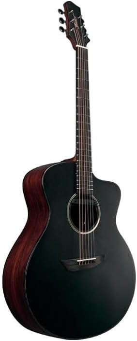 Ibanez Jon Gomm Signature JGM5 Acoustic-Electric Guitar - Black Satin Top, Natural High Gloss Back and Sides