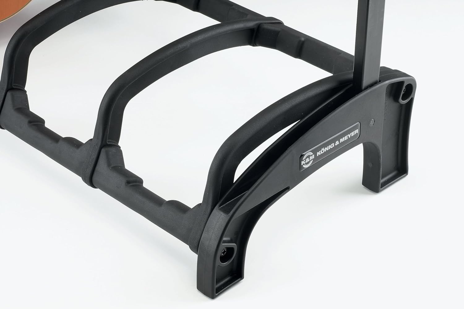 K&M Konig & Meyer 17515.016.55 Guardian 5 Guitar Stand | Holds Five Electric, Acoustic or Bass Guitars Rack-Style | Protective Supports | Space Saver | Adult/Youth Musicians | Black