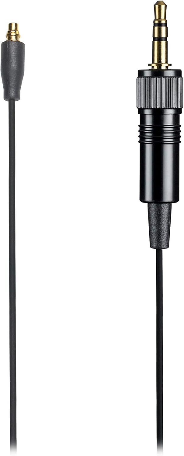 Audio-Technica BPCB-cLM3 Headworn Wireless Microphone Cable, Locking 3.5mm Connector, Black