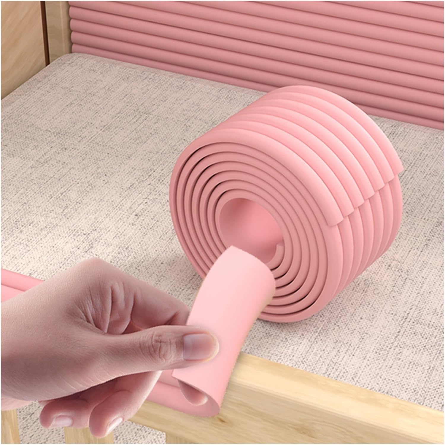 Rubber Corner Guards Wall Corner Guard for Parking Garages High Resilience Sponges Table Corners Column Anti-Impact Window Sills Corner Guard Strip(2m-20pcs)