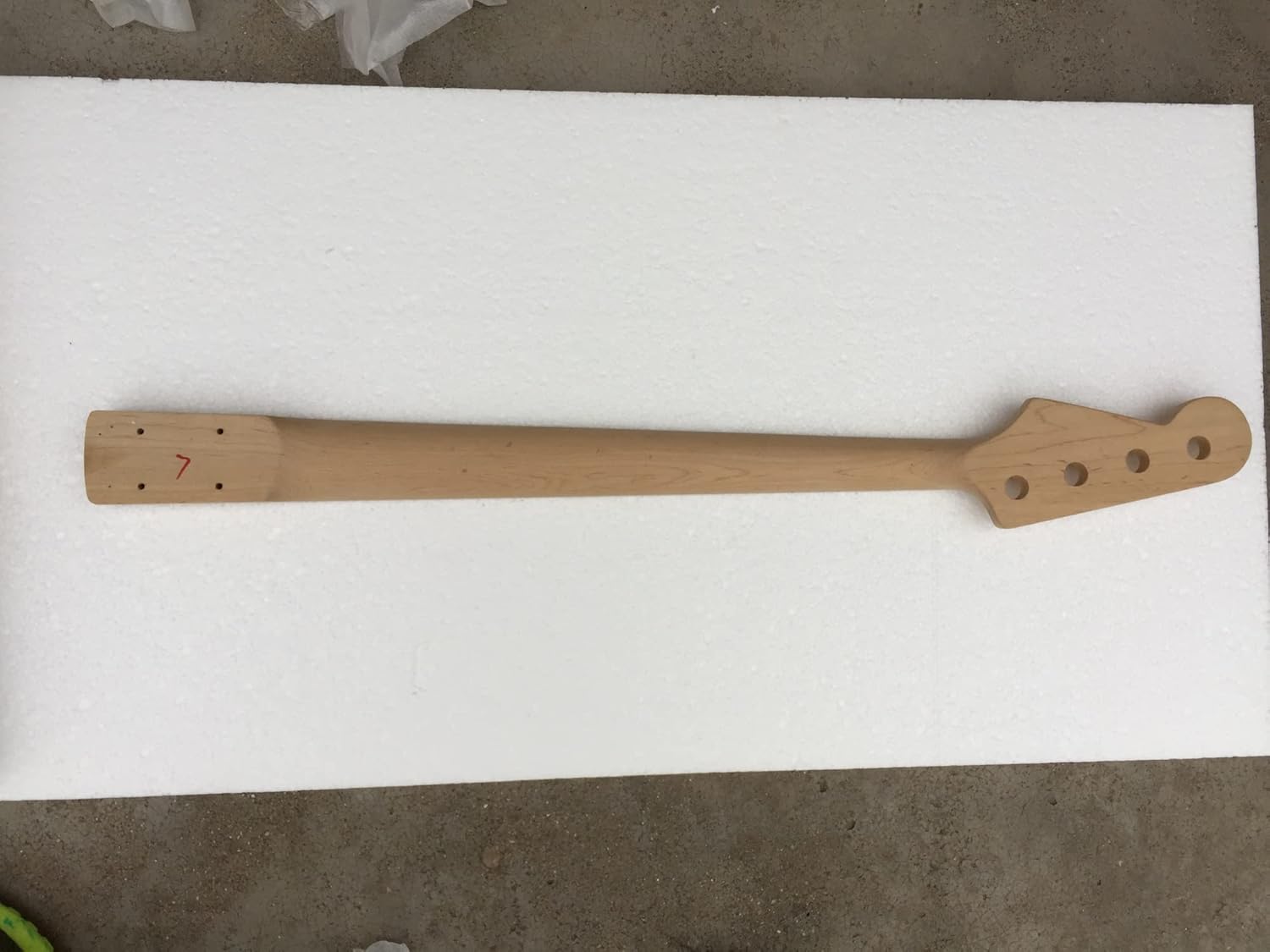 TSTS DIY 4 String Bass Guitar Kit with Basswood Body and Maple Neck and Fingerboard Guitar DIY Accessory