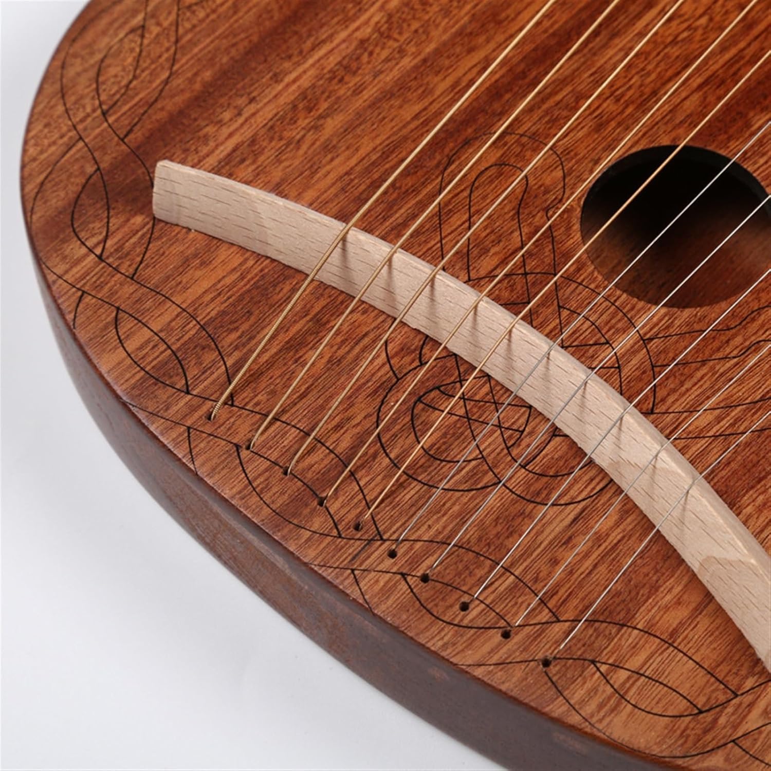 Lyre Harp Set Harp 10 Strings Beginner Small Musical Instrument Portable Easy To Learn Harp