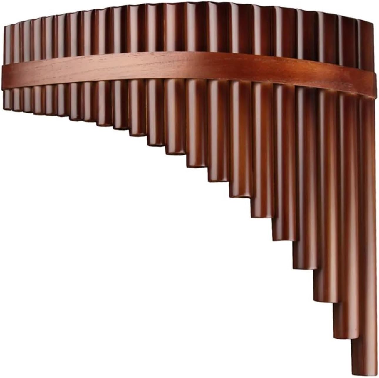 25 Pipe C Key Pan Flute G Key 22 Pipe Panpipe Handmade Wind Instrument With Rich Timbre Suitable For Beginners(Left Hand)