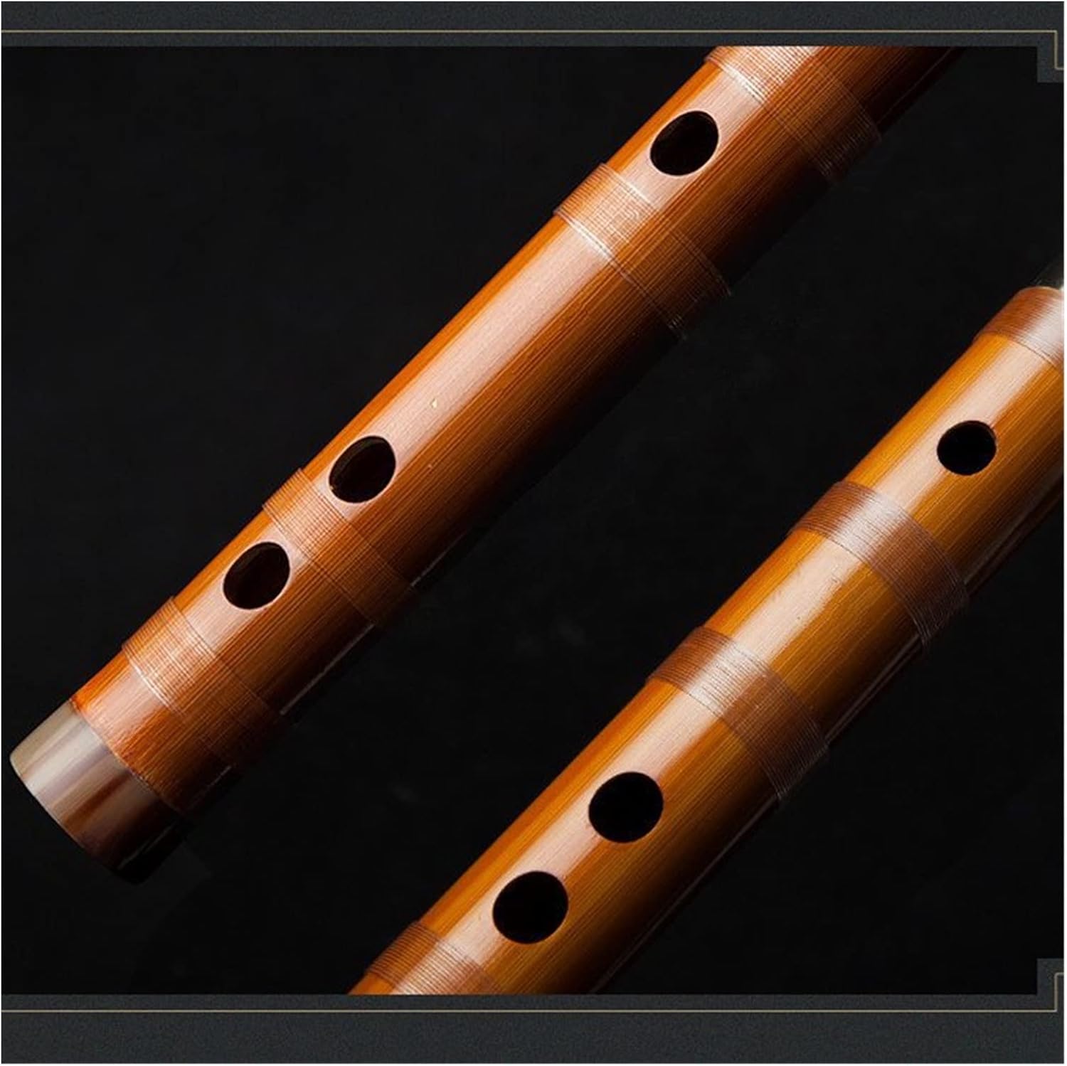 Bamboo Flute Professional Stage Playing Flute Chinese Dizi Woodwind Instrument (F Key)