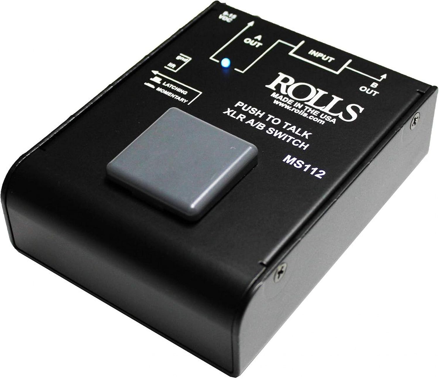 Rolls MS112 Push to Talk XLR A-B Switch