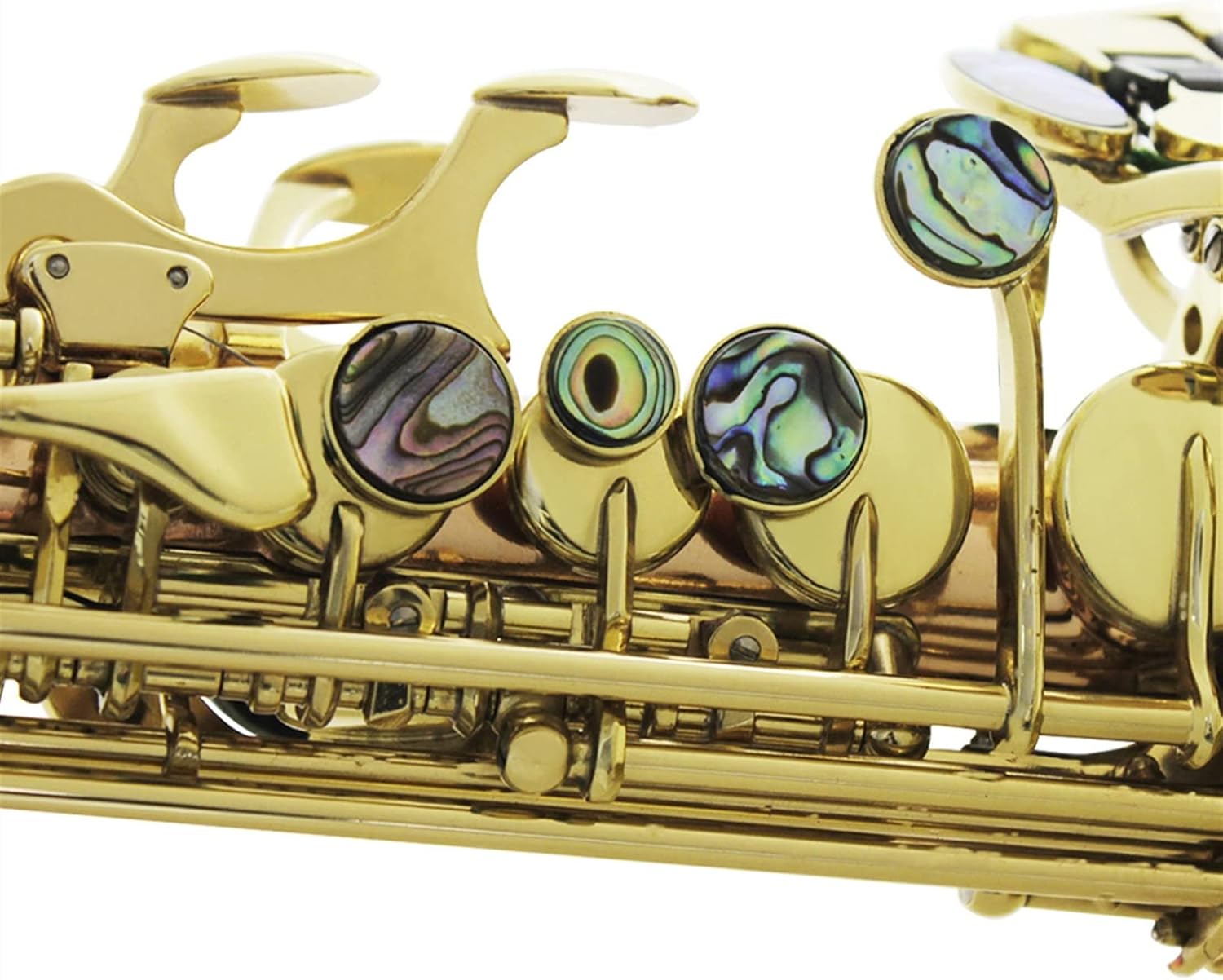 KESHUO Saxophone Phosphor Copper Gold-Plated Bb B Flat Sax Saxfone Woodwind Musical Instrument with Case Accessories Brass Sax Beginners Kit